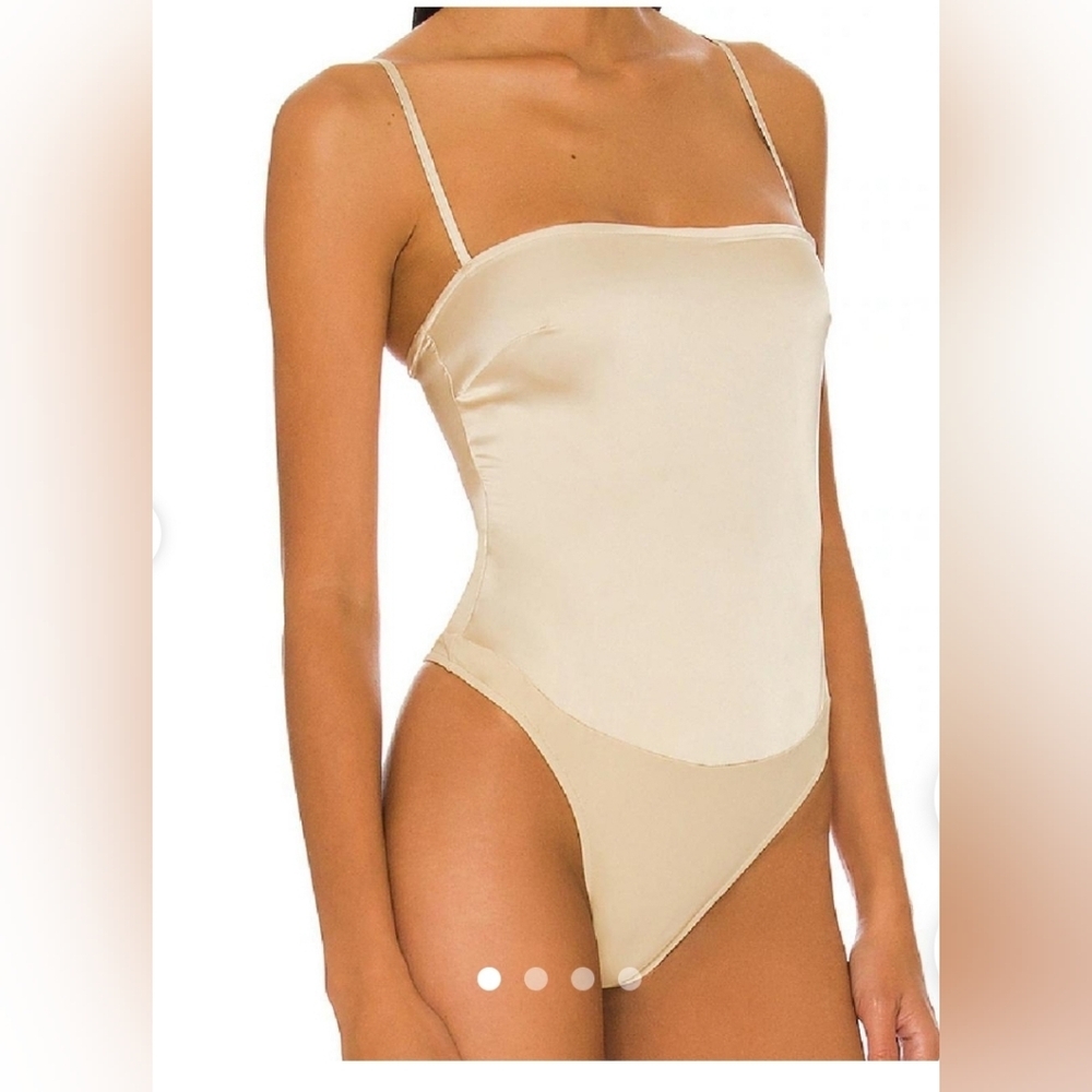We Wore What Women's Cream and Tan Bodysuit size XS NEW